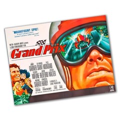 1966 Grand Prix Auto Racing Movie James Gardner 24×36, 11×17 In Poster