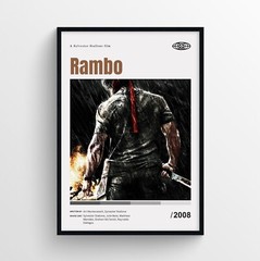 Rambo Movie Poster Print, Wall Art – Unframed