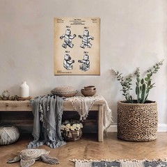Interlocking Figure Wall Art Poster Print, Mini Figures Poster