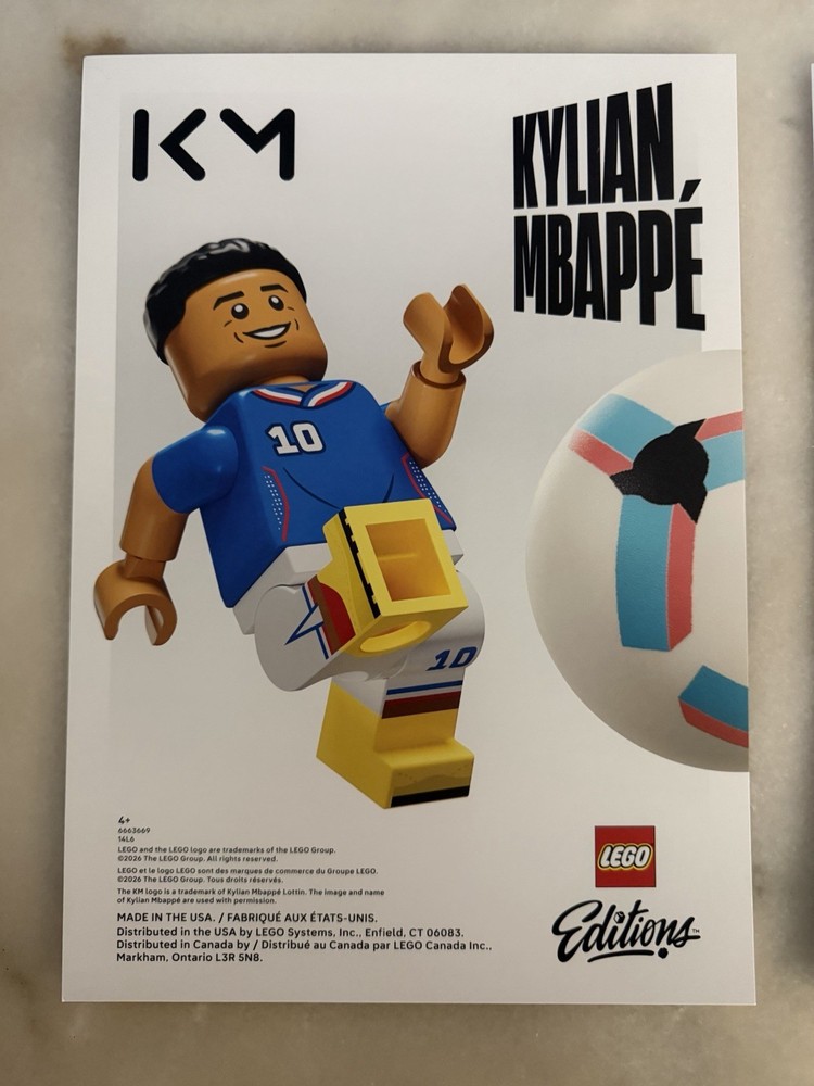 Lego Poster FIFA World Cup 2026 -KYLIAN MBAPPE—