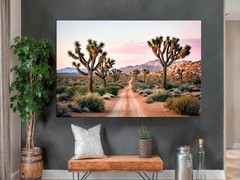 Joshua Tree Canvas Art, Desert Landscape Print, California Western Modern Decor
