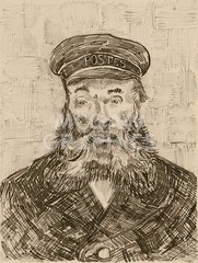 Portrait of Joseph Roulin 1888, Van Gogh, Wall Art Print Poster 14″ x 11″ 1765