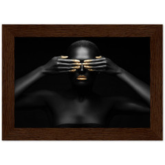 Premium Semi-Glossy Paper Wooden Framed Poster