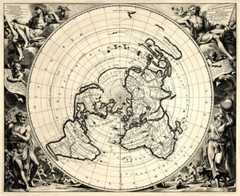 Flat Earth Map 1713 : Archival Quality Print