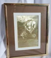 Vintage Holo Optical Illusion Art Hot Air Balloon Foil by Manifestations Inc