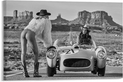 David Yarrow Framed Poster Black White Fashion Photo Art Print 24×36 Wall Decor