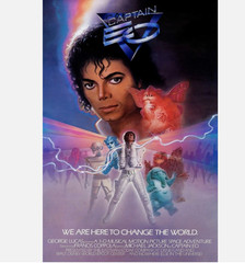 1986 Captain EO Movie Poster Michael Jackson Anjelica Houston or Canvas