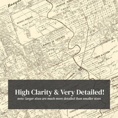 Old Map of McLennan County, TX 1878 – Vintage Texas Art