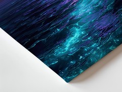 Galaxy Night Sky And Ocean Waves Canvas Art Modern Coastal Wall Decor 79 Print