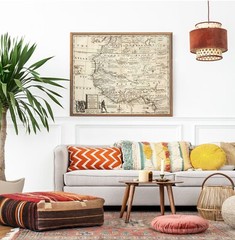 Negroland Map 1747 West African American History Slave Trade Wall Art Poster