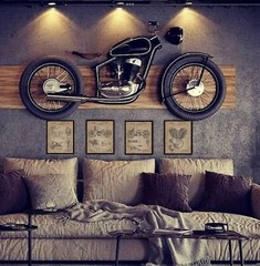 4 Harley Davidson Patent Art Prints 8×10 in. Wall Decor – Great Gift for Bikers