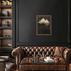 Dark Moody Cloud Wall Art, Vintage Cloud Rain Wall Decor Paintings… 12×16 inch