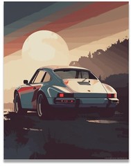 Porsche 911 11×14 Wall Art | Porsche 911 Car Print | Top-Quality | Fast Dispatch
