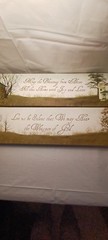 Rustic Home Wall Decor Set of 2 Inspirational Quotes Canvas Wall Art Blessings