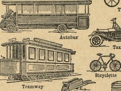 Vintage Transportation POSTER! – Multiple Sizes – French Dictionary Art Print