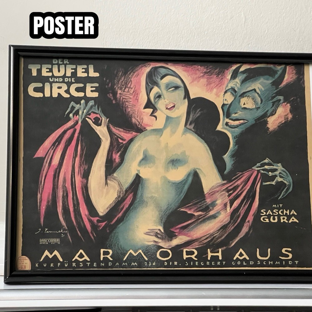 Der Teufel Und Die Circe Marmorhaus The Devil And Circe Horror German Poster