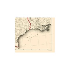 Historic State Map – Texas Military Department – Bien 1859 – Vintage Wall Art