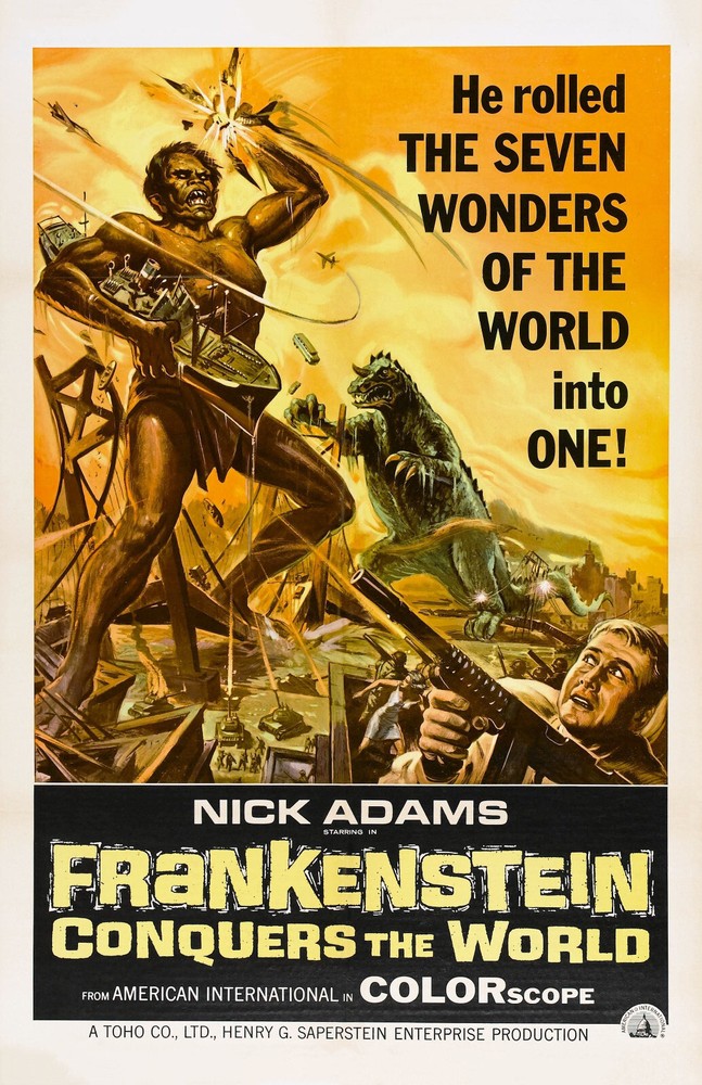 BB1608 Frankenstein Conquers the World Film 1965 Movie Poster 11×17