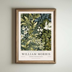 William Morris Kew Gardens Print – Vintage Floral London Wall Art Poster