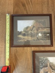 Set of 3 Collectible Vintage EnglishCountryside Cottage Prints, Framed 10x12in