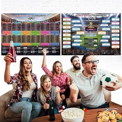 AhfuLife Large World Soccer Tournament Schedule Poster, A2 Size-23.3″ x 16.5″…