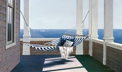 Striped Hammock, Zhen Huan Lu, Wall Decor Art Home Print Poster 11″ x 14″ 180
