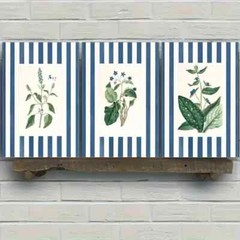 3pcs Floral Poster Botanical Art Dormitory Metal Print Ready to Hang Art