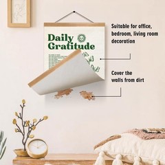 ZTGDA Gratitude Wall Art Vintage Decor,Retro Poster for 16″L x 12″W, Green