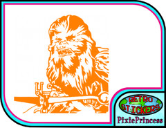 Star Wars Chewbacca U Vinyl Sticker Wall Poster Art Car Truck Bike Window Movie