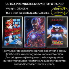 SUPER MARIO BROS POSTER SIZE 24»X36» ULTRA PREMIUM GLOSSY PHOTO PAPER.#1