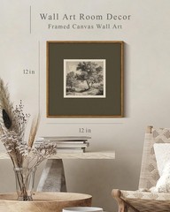 Square Canvas Wall Art 12″x12″ Premium Landscape Artwork Canvas Prints Vintag…