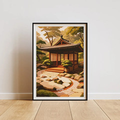 Japan Travel Fuji Mountain Kyoto Osaka City Landscape Posters and Prints Canvas