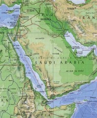 RED SEA MAP GLOSSY POSTER PICTURE PHOTO africa asia indian ocean gulf rift 1711