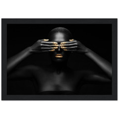 Premium Semi-Glossy Paper Wooden Framed Poster