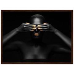 Premium Semi-Glossy Paper Wooden Framed Poster