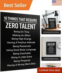 8×10 Unframed Leadership Quote Print – Discipline & Motivation for Workspaces