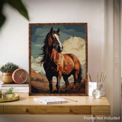 Horse Poster Art for Bedroom Horse Prints Wall Decor 11×14 Inches (Unframed)