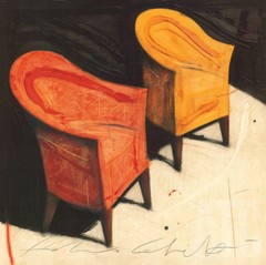 39W»x39H» LUCE DEL RICORDO by FABIO CALVETTI – COZY ARMCHAIRS CHOICES of CANVAS