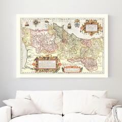 Old Map of Portugal 1623 – Vintage Portugal Art Wall Decor