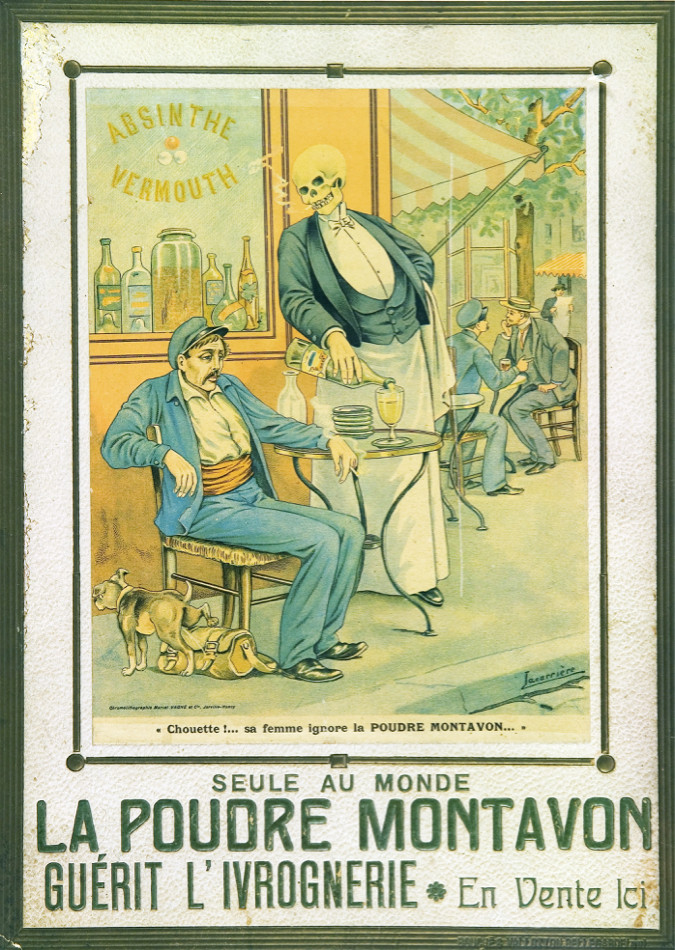 Decoration POSTER print.Anti-Alcohol.AA.French.Home Room interior art wall.6718
