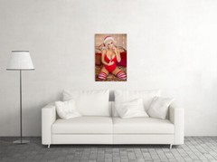 Christmas Lingerie Model Girl Hot Woman Gift Wall Art Home – POSTER 20″x30″