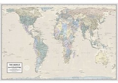Gall Orthographic World Map | Most Accurate World Map