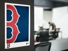 BOSTON RED SOX MLB Baseball Wall Vinyl Decal Poster Print (Removable Adhesive)