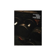 Dumbbells Motivational Quote Poster | Silk Poster