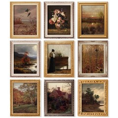 Vintage Wall Art Decor – Vintage Fall Prints, Rustic Farmhouse Wall Decor, Ne…