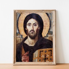 Christ Pantocrator Sinai Jesus Christ Christian Bible God Wall Art Poster Print
