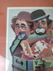 Vintage 1970s THE TRUNK Chuck Oberstein Framed COA Fine Print A.P.F. Wall Art