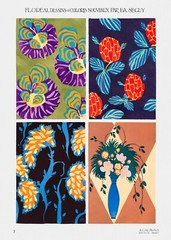 12036.Poster print or Canvas wall decor design.E.A Seguy Art Nouveau.Floral