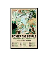 Foster The People Paradise State Of Mind Tour 2025- Wall Decor