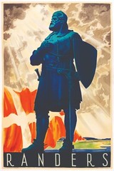 RANDERS DENMARK VINTAGE STYLE PRINT/POSTER SATIN PHOTO PAPER T386